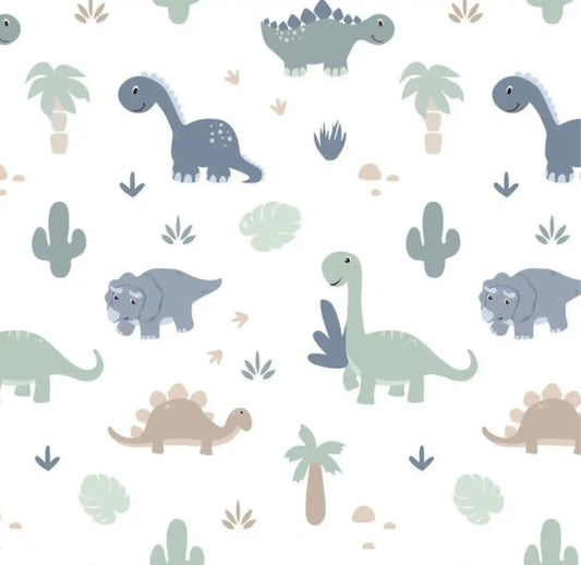 Toalla Estampada Dino Azul Niño