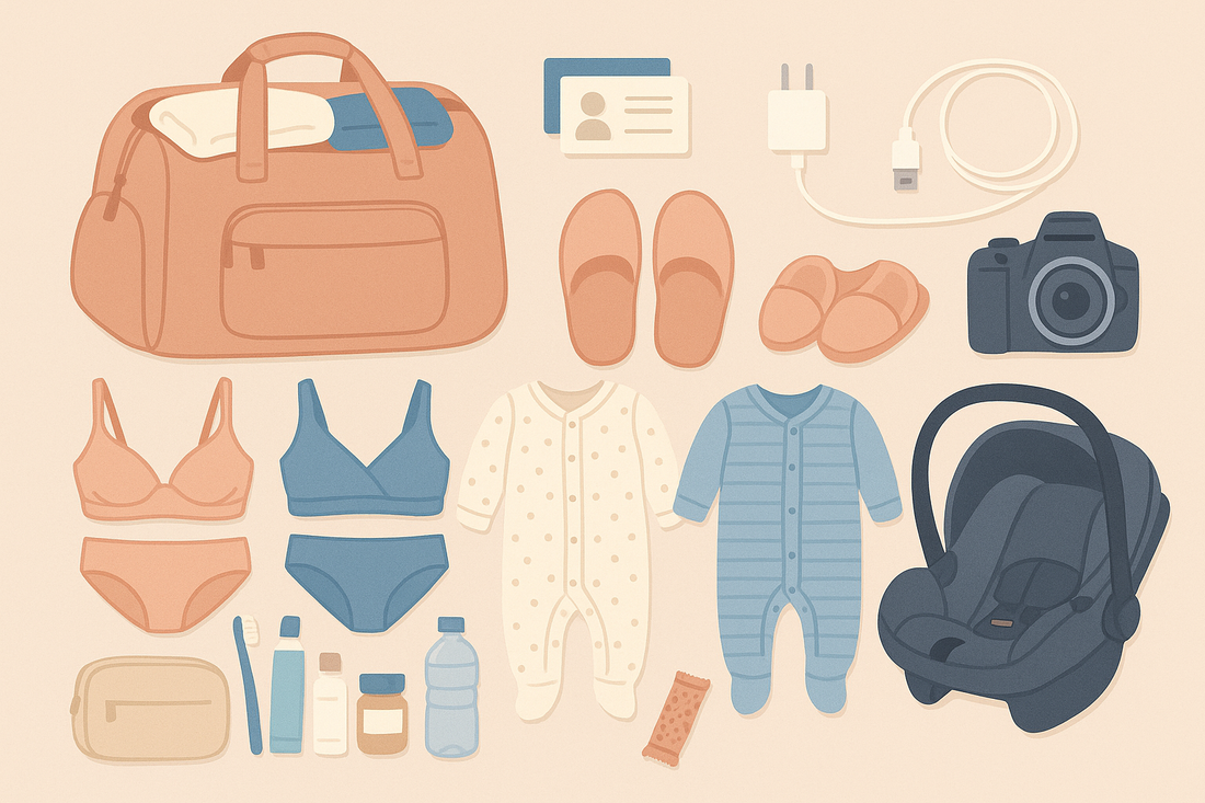 Las 10 cosas que necesitas llevar al hospital cuando nace tu primer bebe